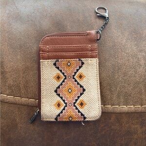 Wrangler Brown Leather Card Holder